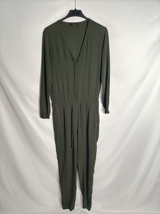 MASSIMO DUTTI. Mono fluido verde T.36