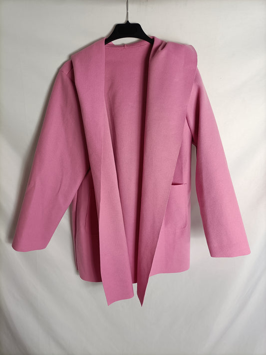 OTRAS. Chaqueta rosa con capucha t. U (L/XL)