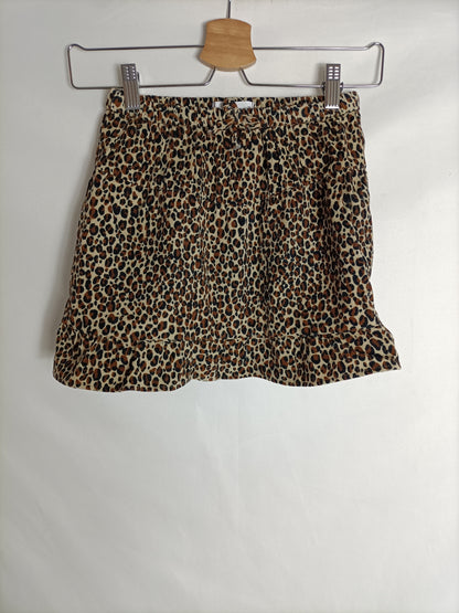 ZARA. Falda animal print  T.10 años