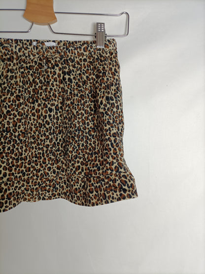 ZARA. Falda animal print  T.10 años