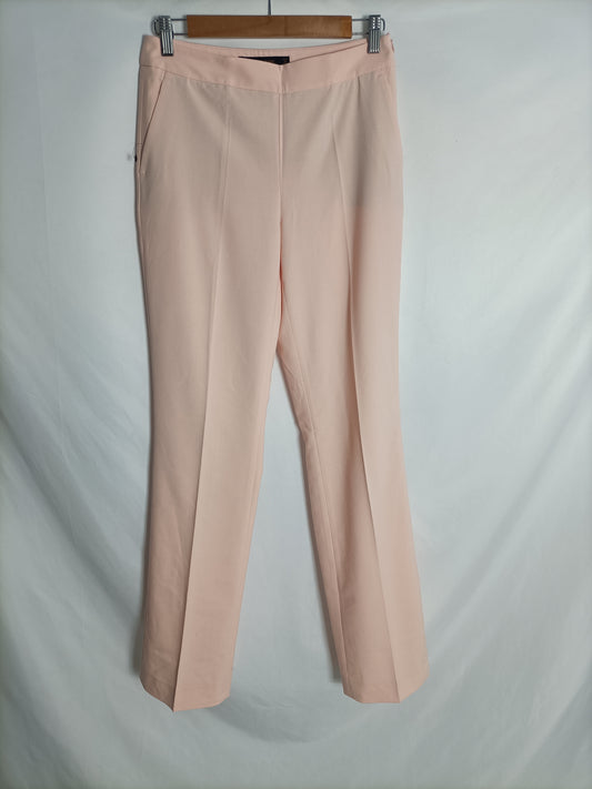 ZARA. Pantalón rosa recto T.xs