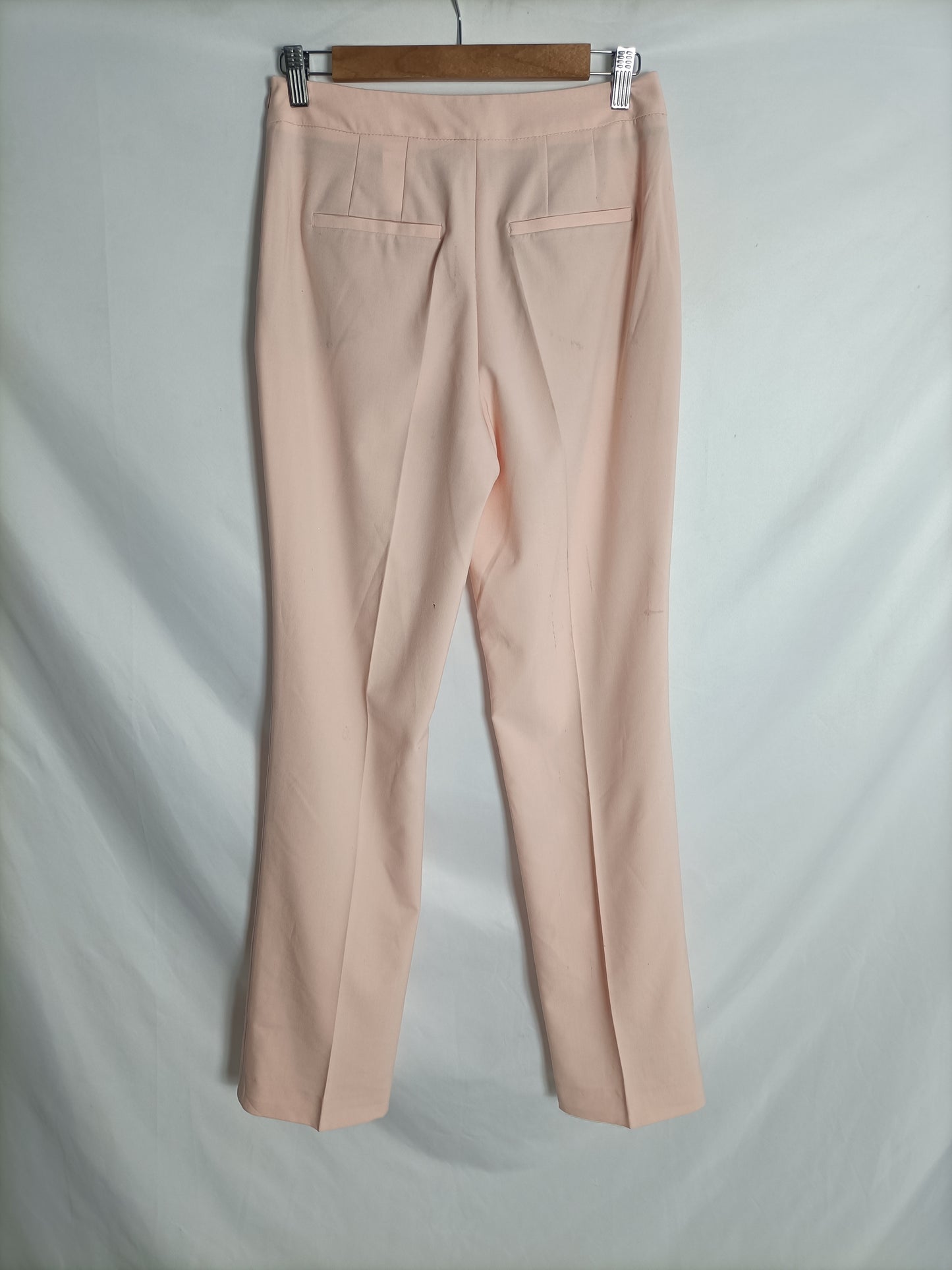 ZARA. Pantalón rosa recto T.xs