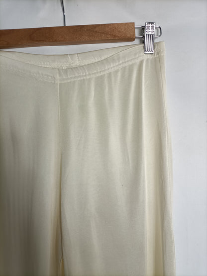 ELISA CORTÉS. Pantalón fluido champan T.38