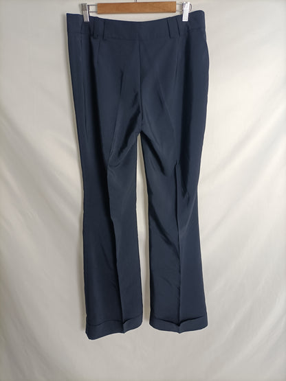 TINTORETTO. Pantalones de pinza rectos azul marino t. 42