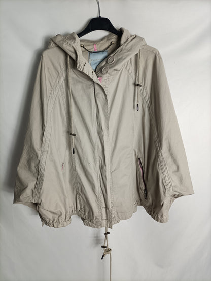 SILVIAN HEACH. Parka beige ancha T.xs(tara)