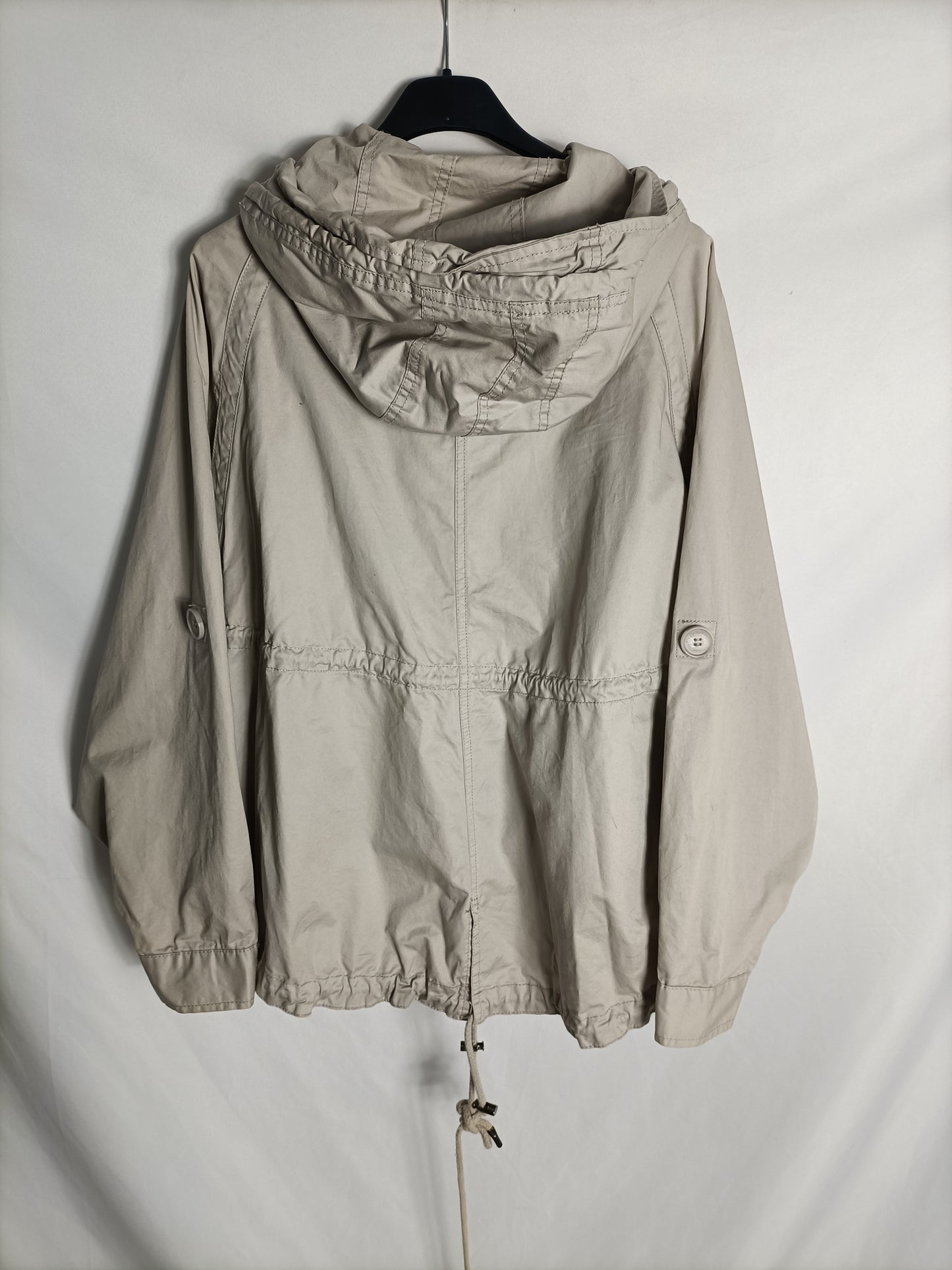 SILVIAN HEACH. Parka beige ancha T.xs(tara)