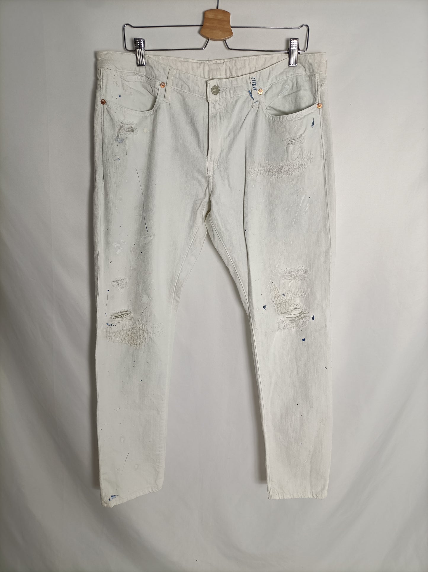 POLO RALHP LAUREN. Jeans efecto pintura T.31(46)