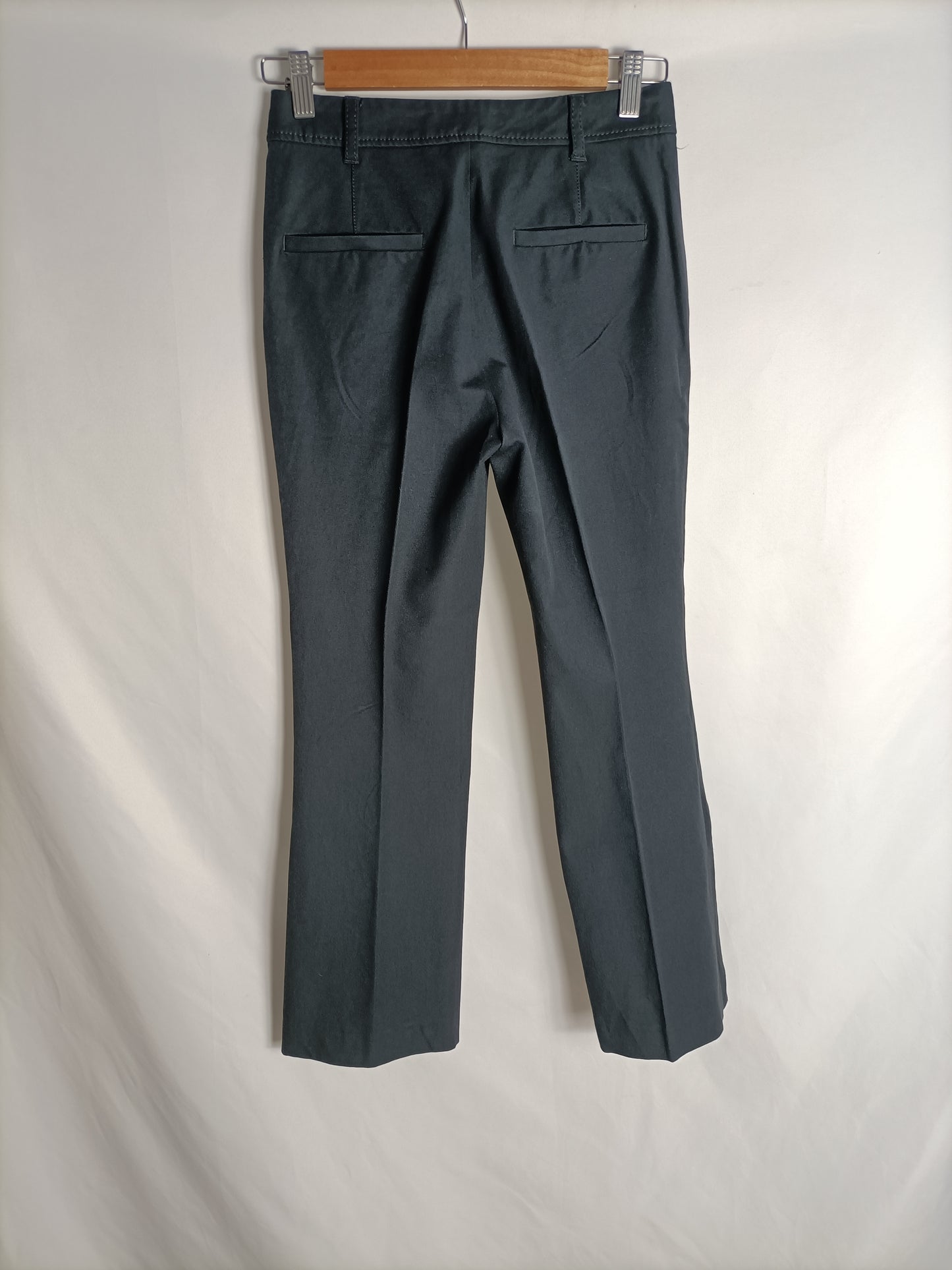 MASSIMO DUTTI. Pantalón azul recto T.34