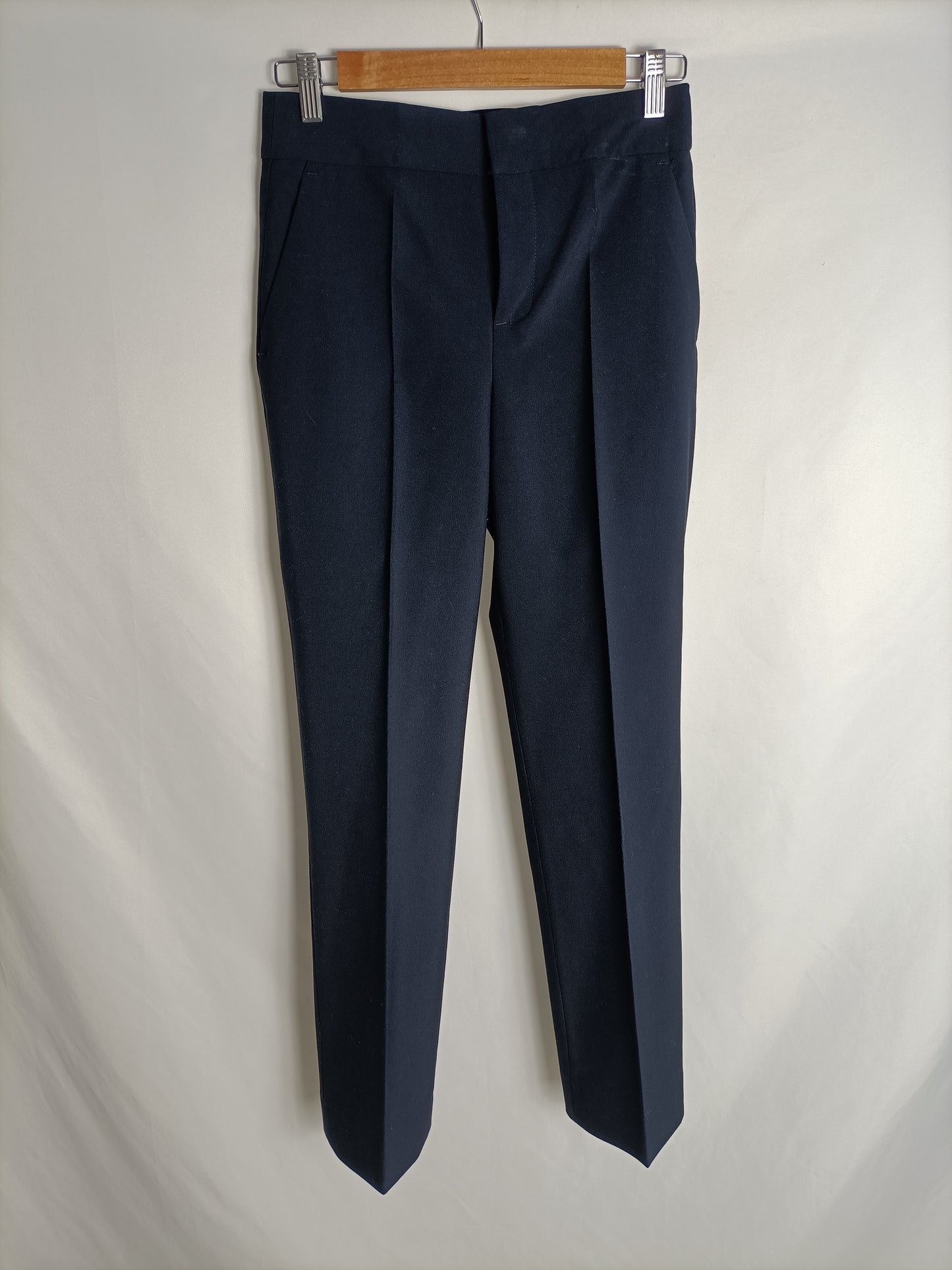 ZARA. Pantalón azul de vestir T.xs