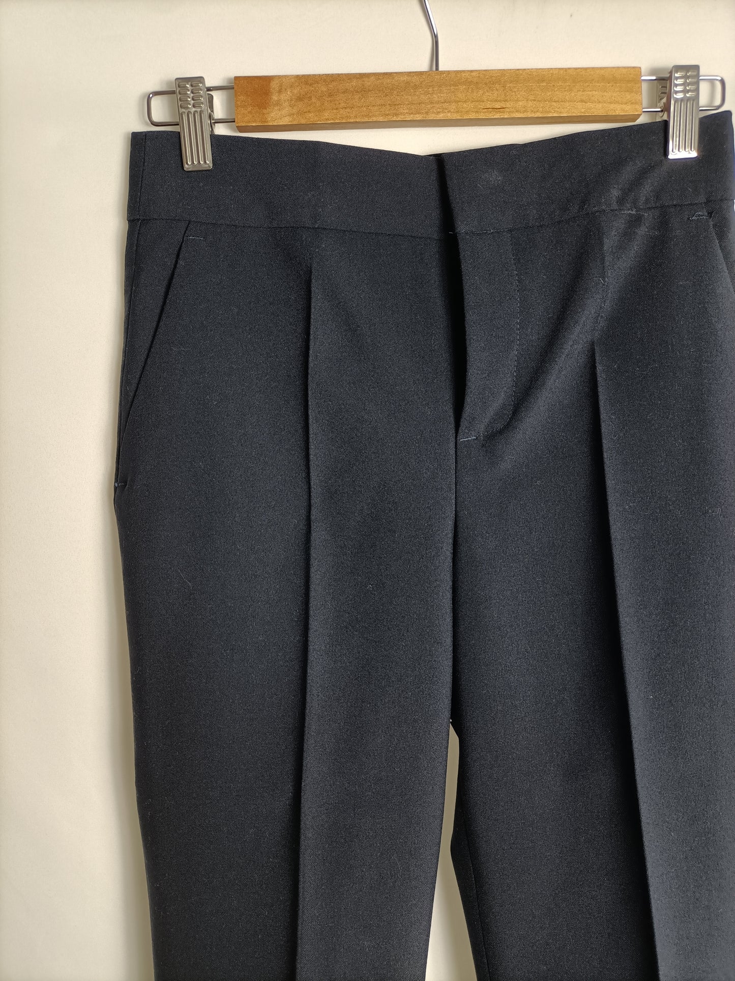 ZARA. Pantalón azul de vestir T.xs