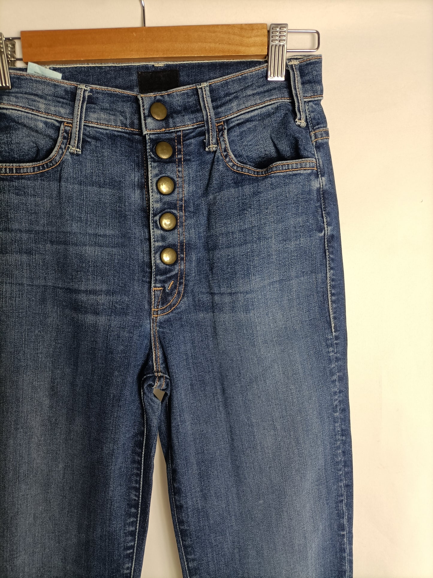 MOTHER. Denim botones campana T.25(34)