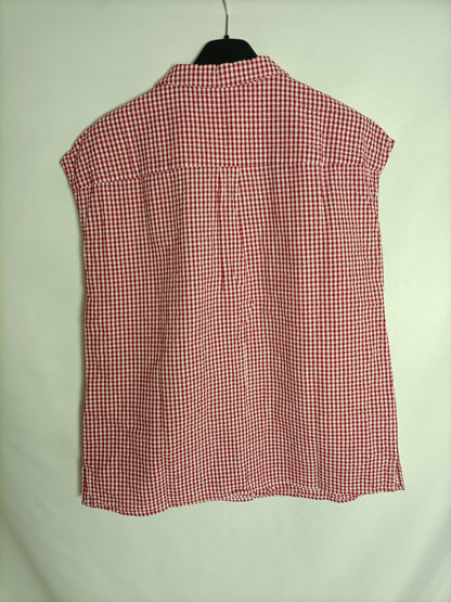 NAFNAF. Camisa de cuadros vichí T.38