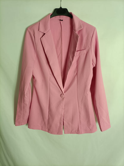 SHEIN. blazer rosa fina T.s