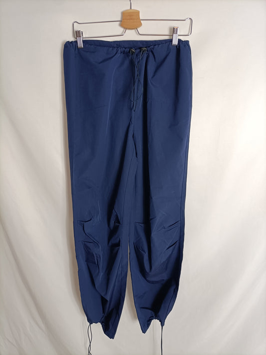 SHEIN. Pantalón ancho azul T.s