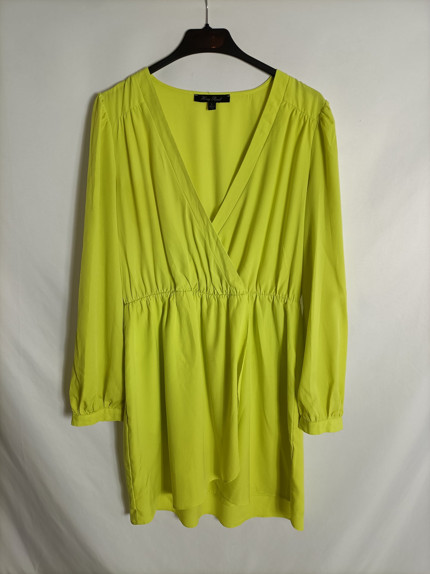 HONEY PUNCH. Vestido amarillo lima T.l