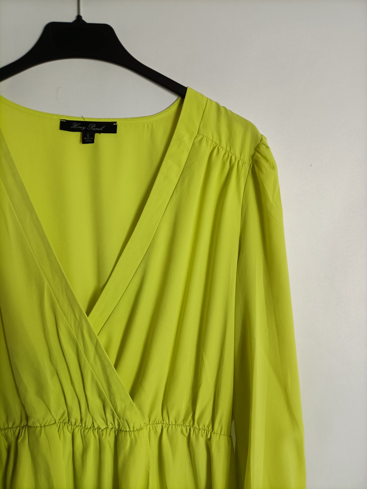 HONEY PUNCH. Vestido amarillo lima T.l