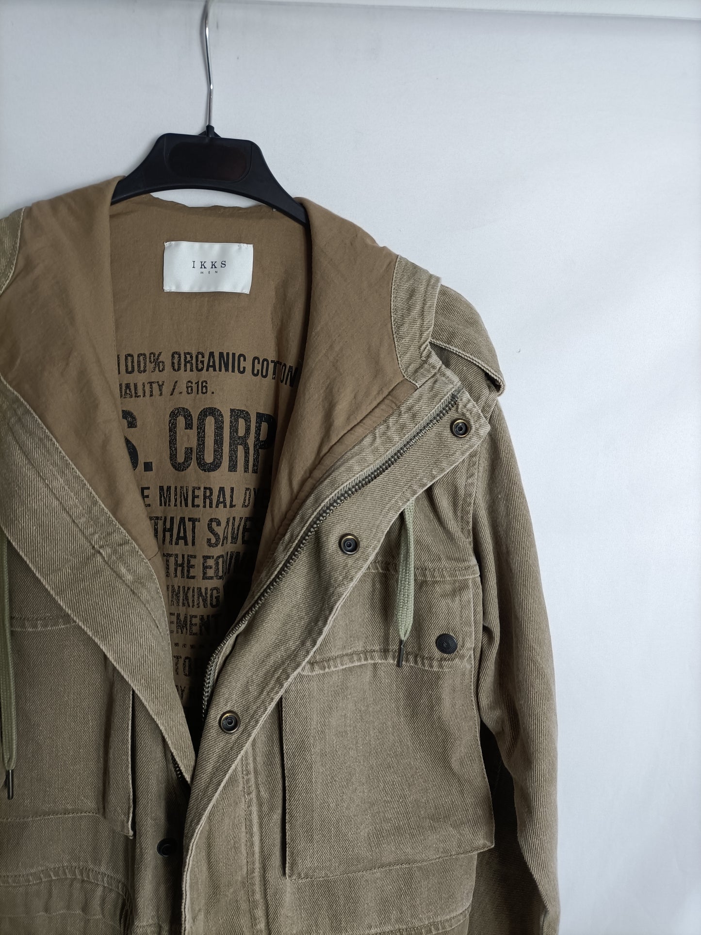 IKKS. Parka beige denim T.xs