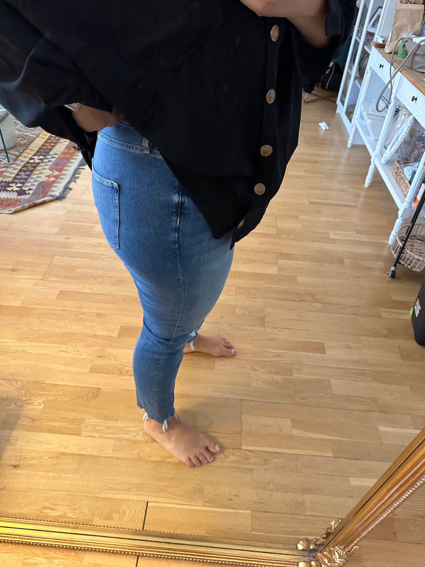 H&M. Pantalón pitillo denim  T.54