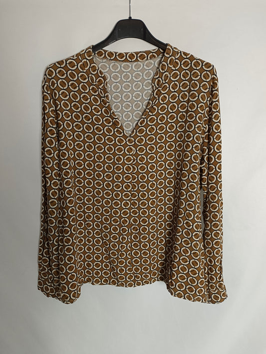 OTRAS. Blusa camel retro T.u(s)