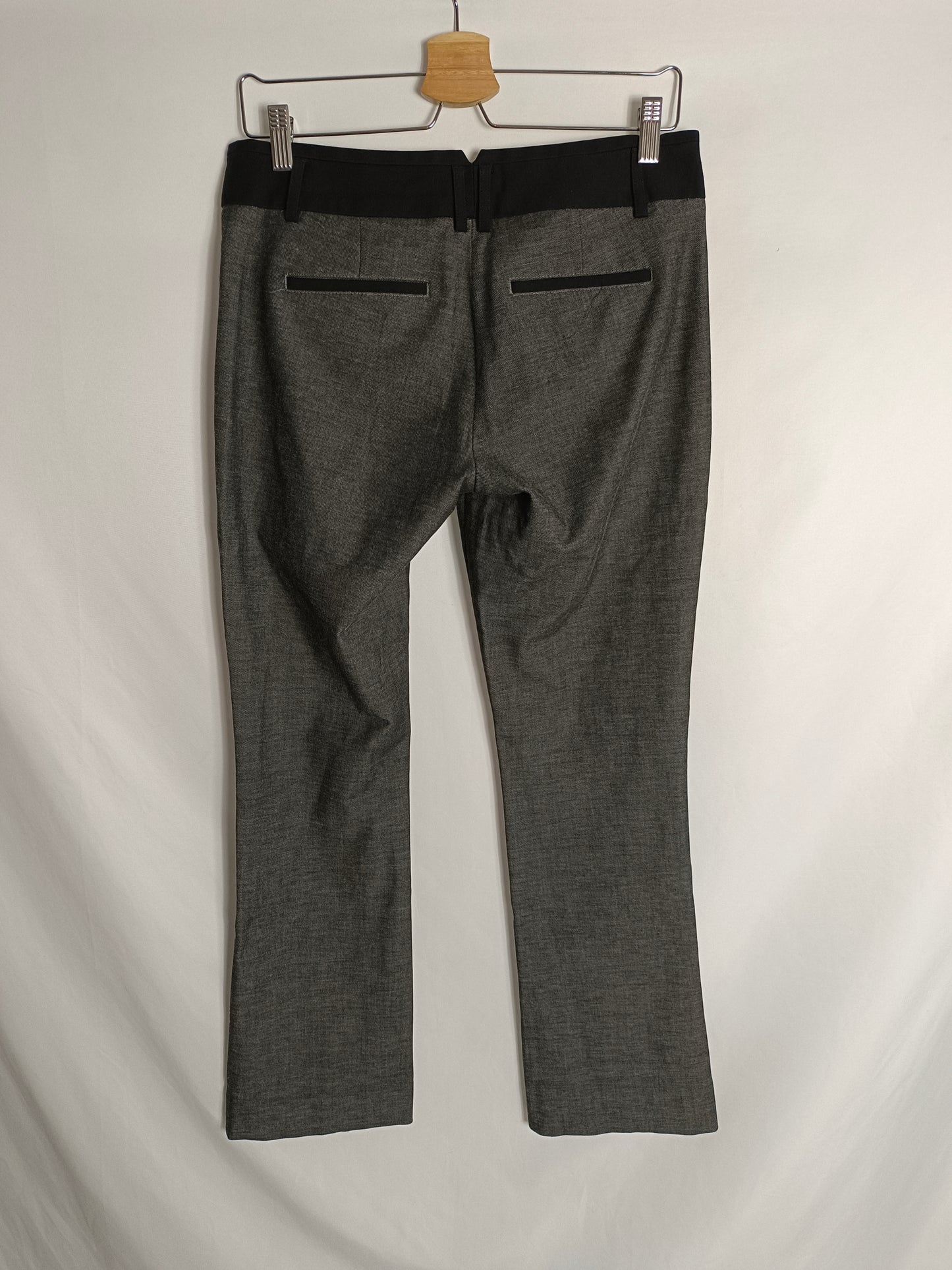 EXPRESS. Pantalón gris jaspeado T.40