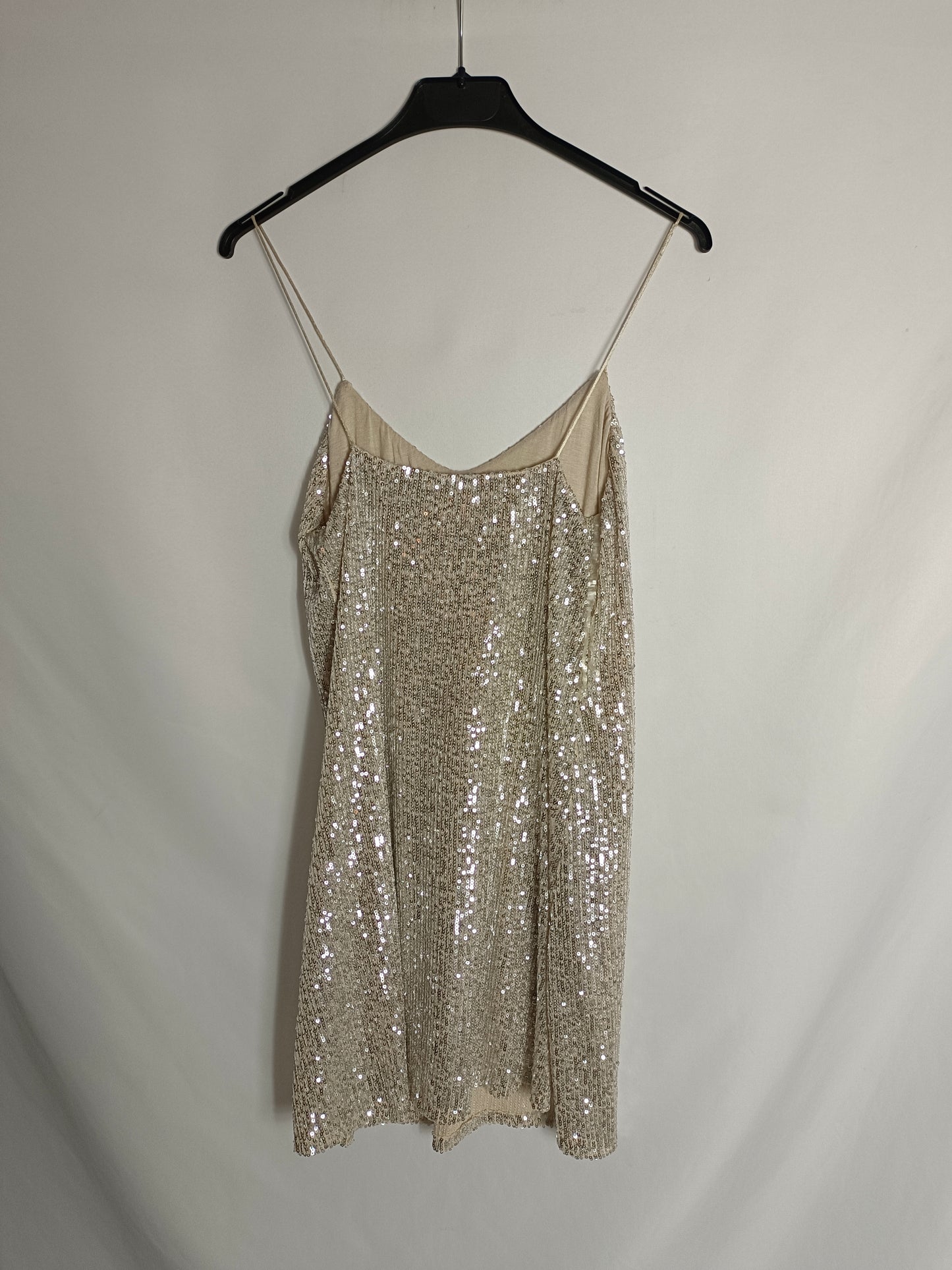 OH. JULIETTE. Vestido dorado lentejuelas TU(xs)