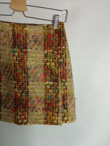 OTRAS. Falda tweed colores T.u(xs)