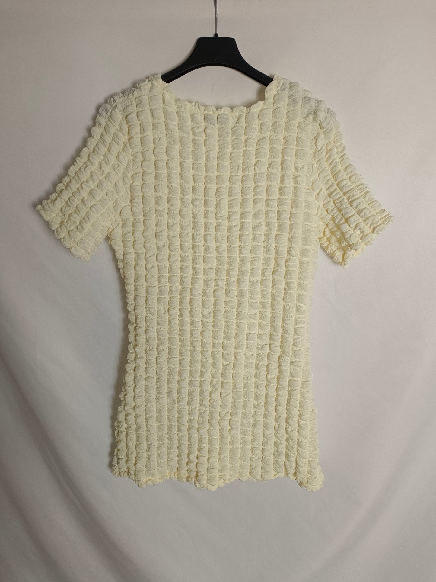 STOREST. Vestido beige cuadros T.s/m