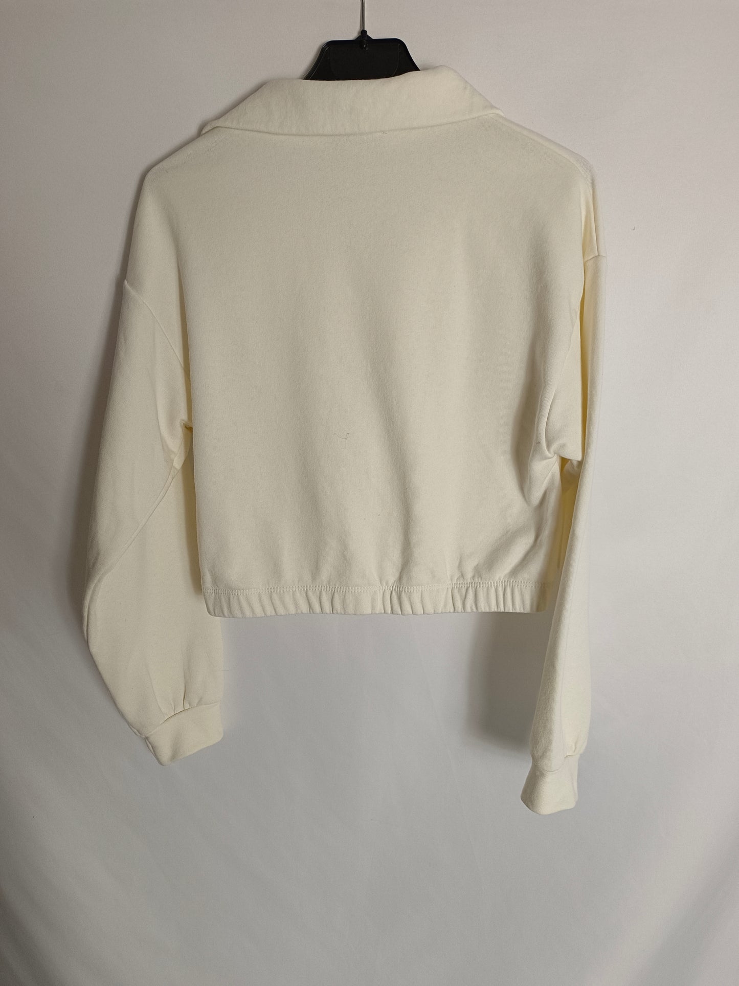 PRIMARK. Sudadera crop beige T.32/34