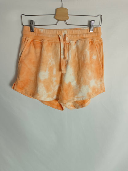 COLOURFUL REBEL. Pantalón tie dye naranja T.s