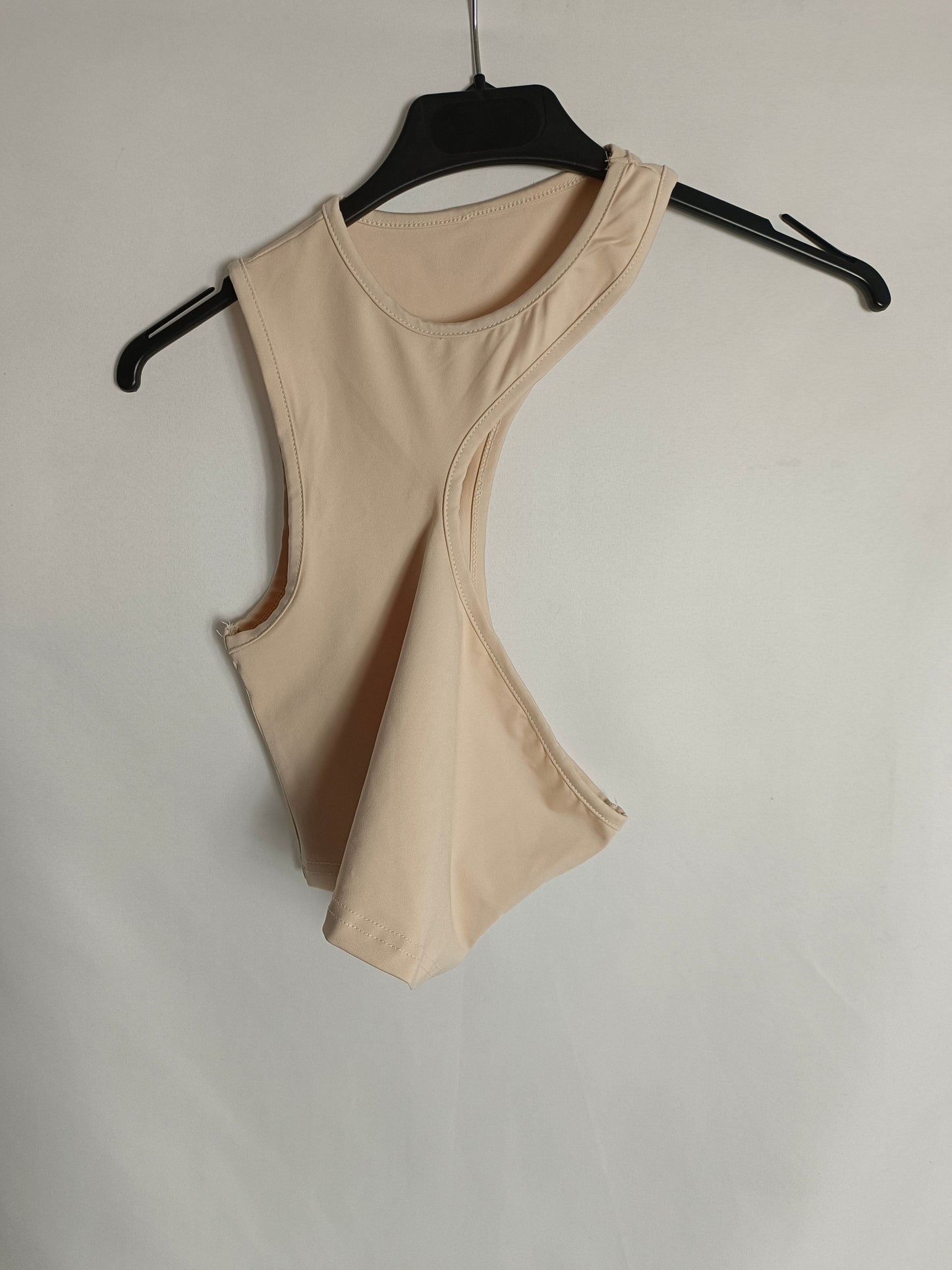 OTRAS. Top licra beige T.s