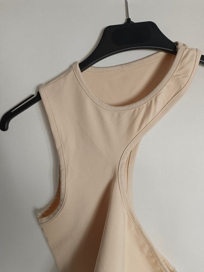 OTRAS. Top licra beige T.s