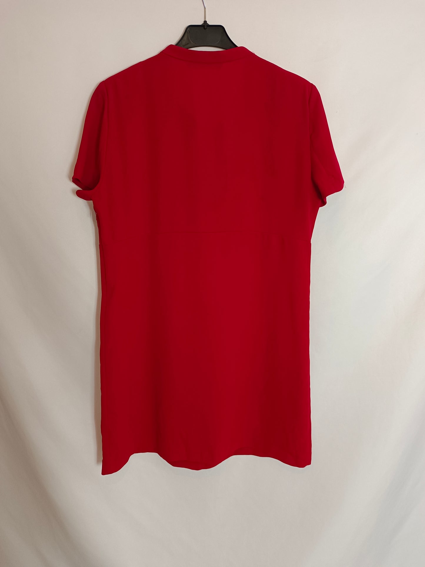 ZARA. Vestido rojo lazada T.l