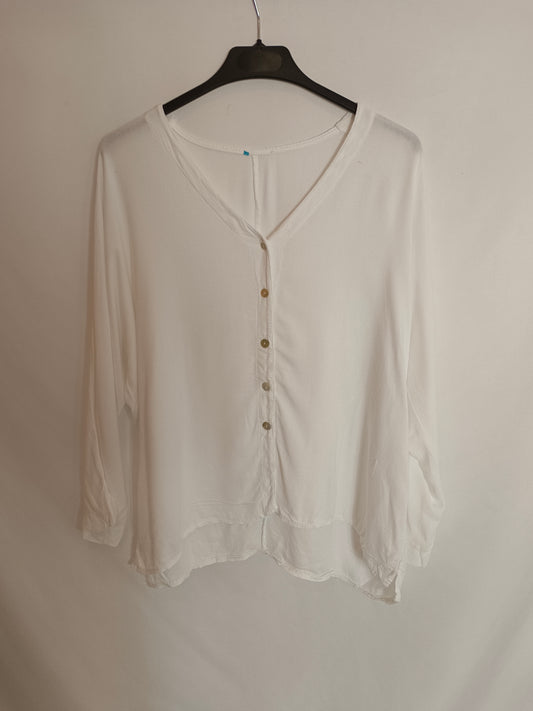 OTRAS. Blusa blanca básica T(s)