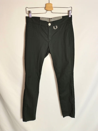 MARELLA. Pantalón negro básico T.36