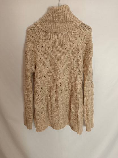 NA-KD. Jersey beige ochos T.m