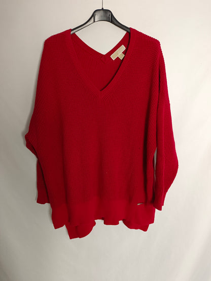 MICHAEL KORS. Jersey punto rojo T.2xl