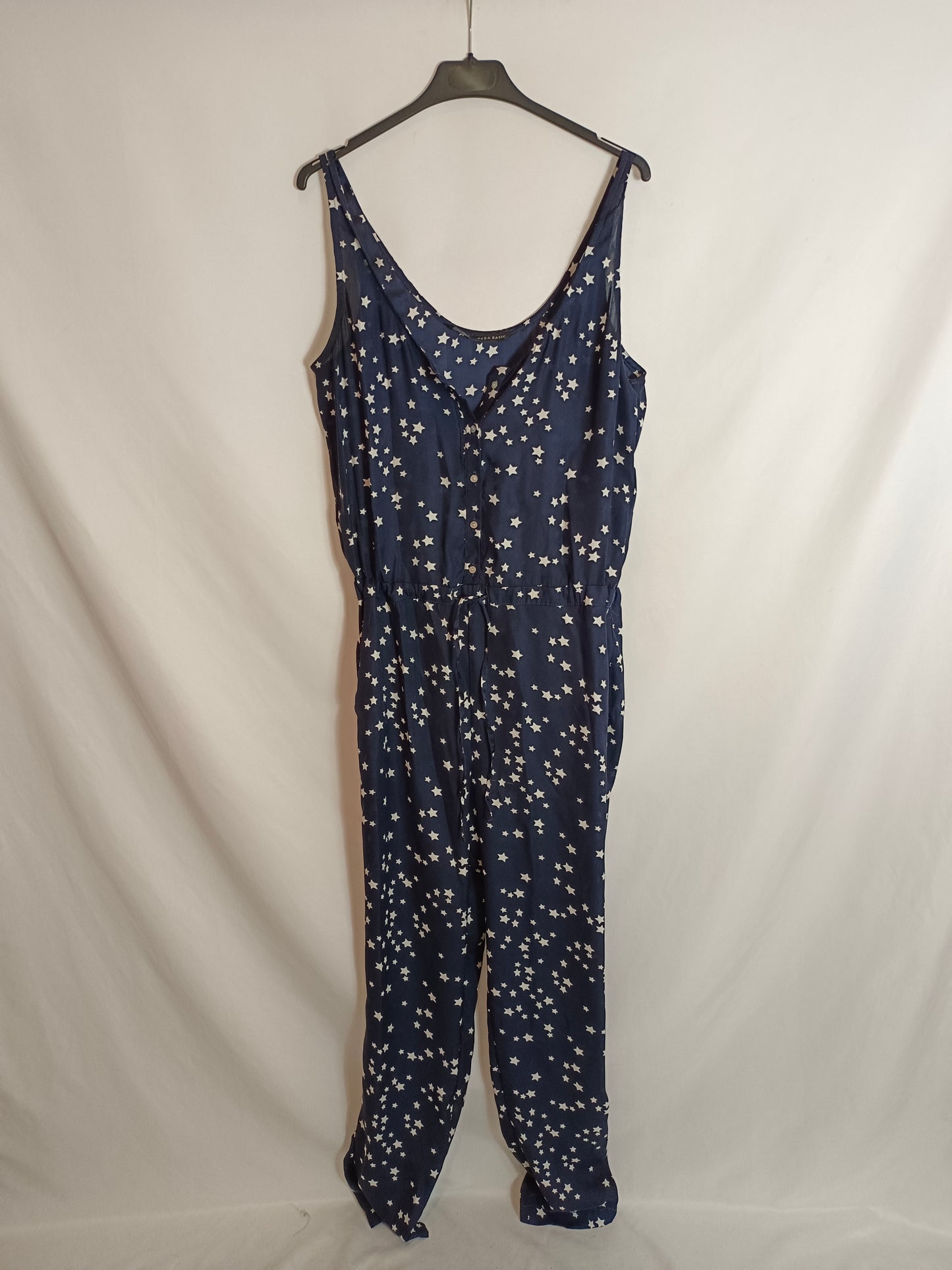 ZARA. Mono azul estrellas T.m