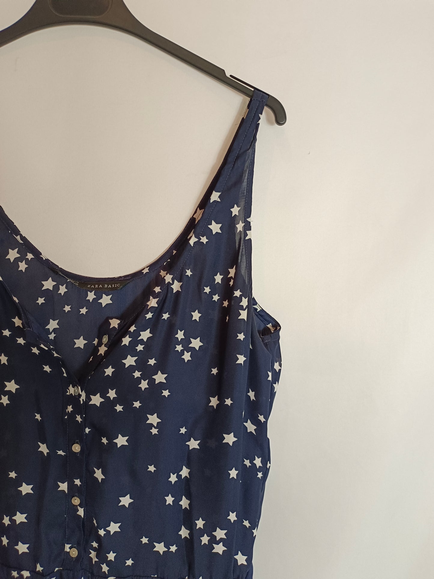 ZARA. Mono azul estrellas T.m