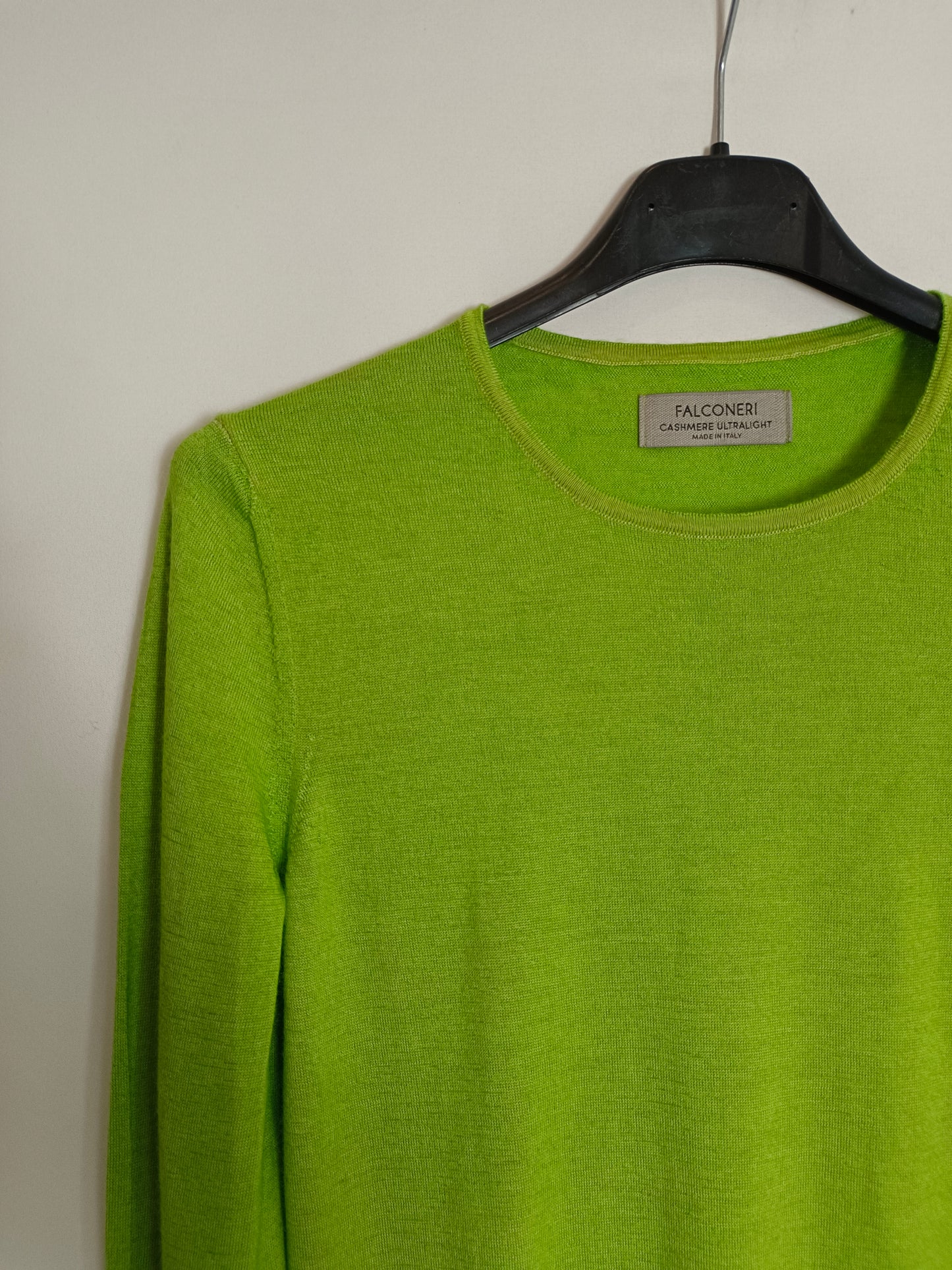 FALCONERI. Jersey verde cashmere TU(S)