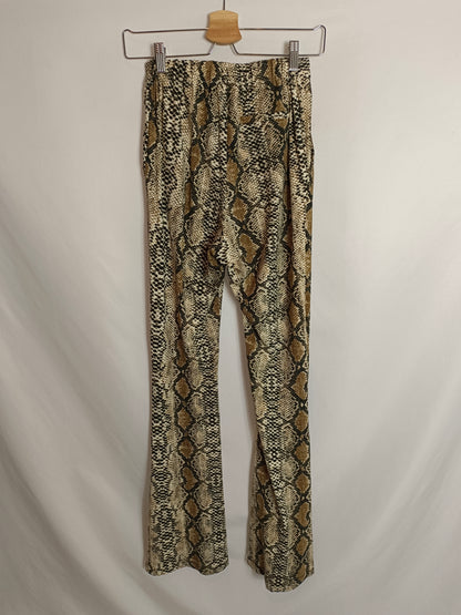 LOAVIES. Pantalón campana print T.xs