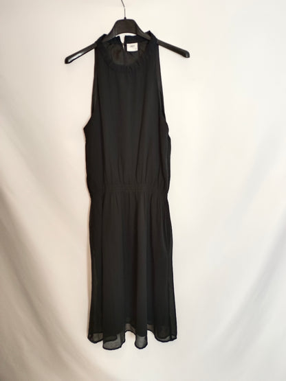 JACQUELINE DE YONG. Vestido fluido negro T.40