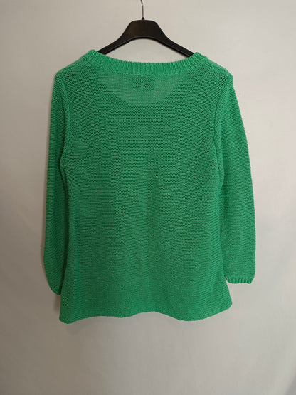 BIMBA Y LOLA. Jersey verde fino T.s