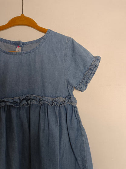 ABSORBA. Vestido corto denim  T.3 años