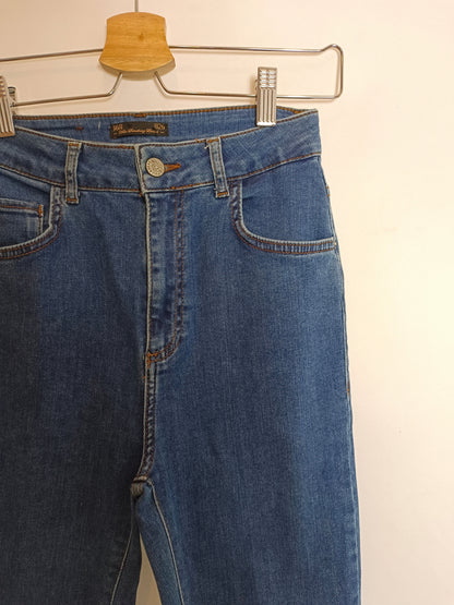 PULL&BEAR. Pantalón pitillo denim T.36