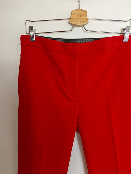 ZARA. Pantalón rojo de vestir T.xl