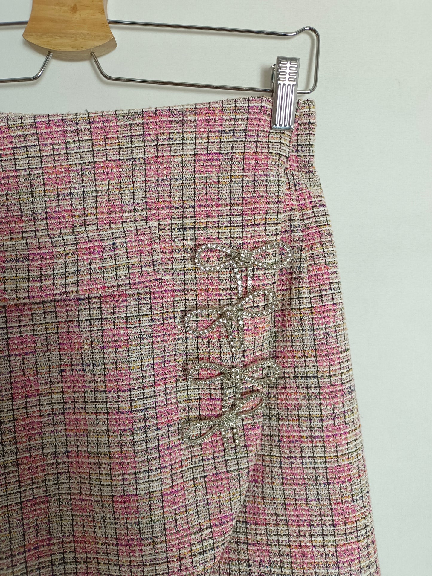 SHEIN. Total look  tweed rosa T.m