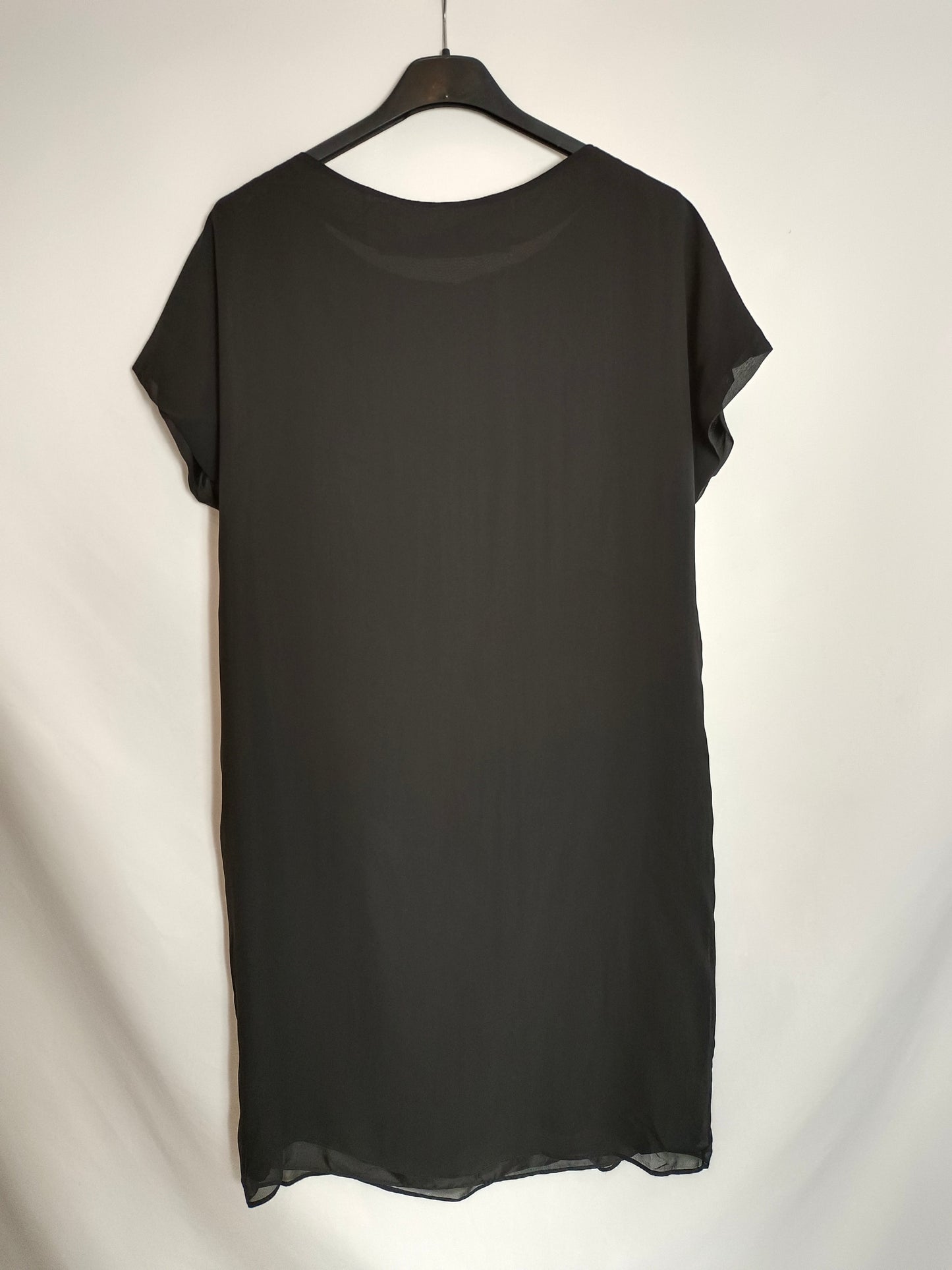 SUZIE WONG. Vestido negro tiras T.m