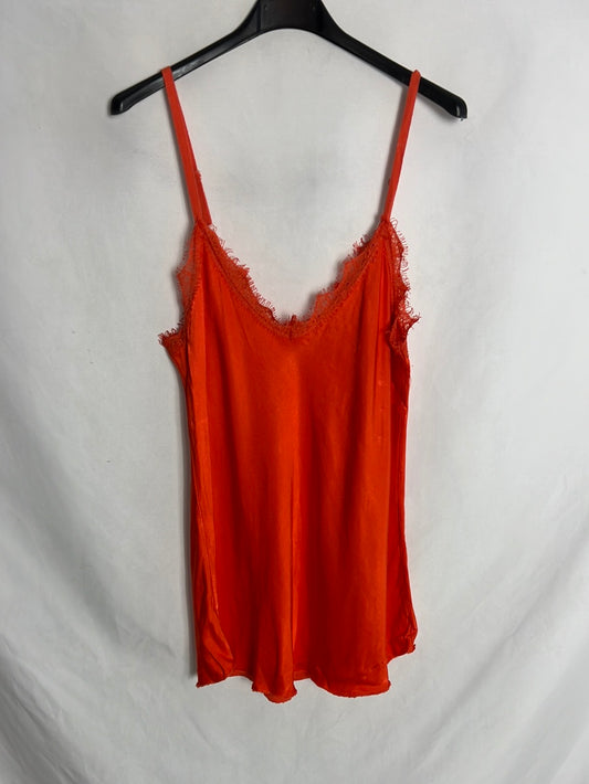 ALGO BONITO. Top lencero naranja. T M/L