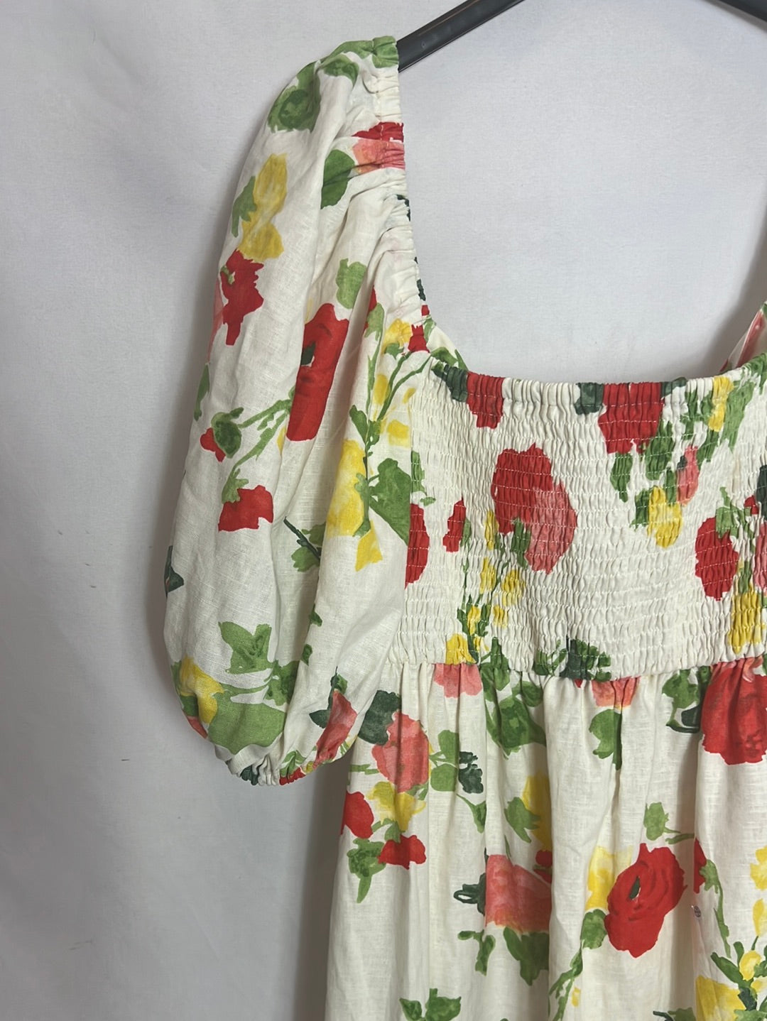 SEZANE. Vestido largo flores T.36