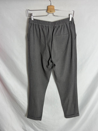 SPRINGFIELD. Pantalón gris fluido. T M